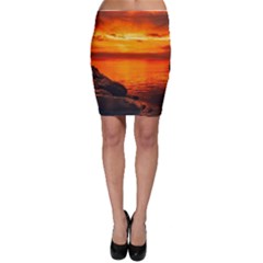 Alabama Sunset Dusk Boat Fishing Bodycon Skirt by BangZart