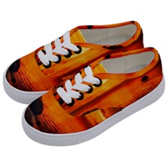 Alabama Sunset Dusk Boat Fishing Kids  Classic Low Top Sneakers