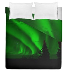 Aurora Borealis Northern Lights Duvet Cover Double Side (queen Size) by BangZart