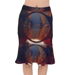 River Water Reflections Autumn Mermaid Skirt