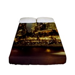 Singapore City Urban Skyline Fitted Sheet (full/ Double Size) by BangZart