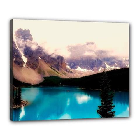 Austria Mountains Lake Water Canvas 20  X 16  by BangZart