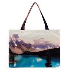 Austria Mountains Lake Water Zipper Medium Tote Bag by BangZart