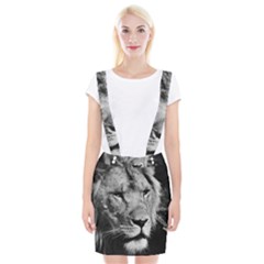 Africa Lion Male Closeup Macro Braces Suspender Skirt by BangZart