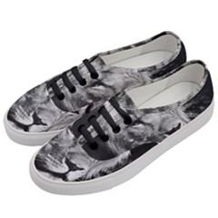 Africa Lion Male Closeup Macro Women s Classic Low Top Sneakers by BangZart