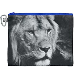 Africa Lion Male Closeup Macro Canvas Cosmetic Bag (xxxl)