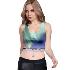 Aurora Borealis Alaska Space Racer Back Crop Top by BangZart