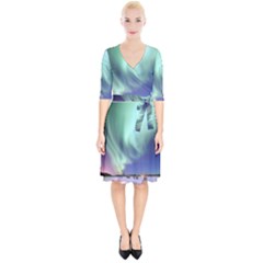 Aurora Borealis Alaska Space Wrap Up Cocktail Dress by BangZart