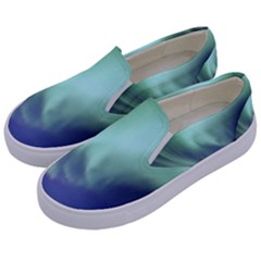 Aurora Borealis Alaska Space Kids  Canvas Slip Ons by BangZart