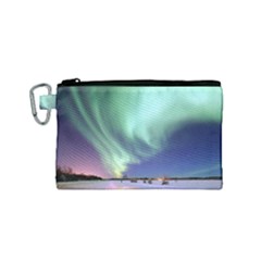 Aurora Borealis Alaska Space Canvas Cosmetic Bag (small) by BangZart