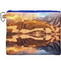 France Snow Winter Sunrise Fog Canvas Cosmetic Bag (XXXL) View1