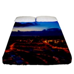 The Hague Netherlands City Urban Fitted Sheet (queen Size) by BangZart