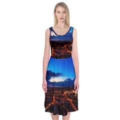 The Hague Netherlands City Urban Midi Sleeveless Dress by BangZart