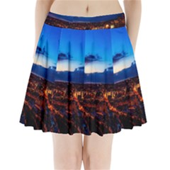 The Hague Netherlands City Urban Pleated Mini Skirt by BangZart