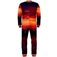 New York City Urban Skyline Harbor Onepiece Jumpsuit (men)  by BangZart