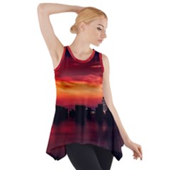 New York City Urban Skyline Harbor Side Drop Tank Tunic by BangZart