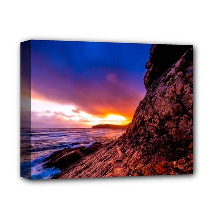 South Africa Sea Ocean Hdr Sky Deluxe Canvas 14  x 11 