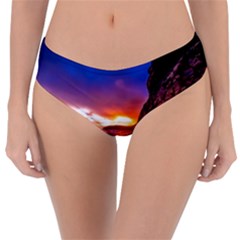 South Africa Sea Ocean Hdr Sky Reversible Classic Bikini Bottoms by BangZart