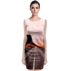 Iceland Sky Clouds Sunset Classic Sleeveless Midi Dress by BangZart