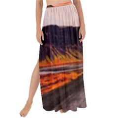 Iceland Sky Clouds Sunset Maxi Chiffon Tie-up Sarong by BangZart