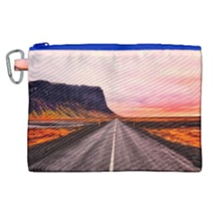 Iceland Sky Clouds Sunset Canvas Cosmetic Bag (xl) by BangZart