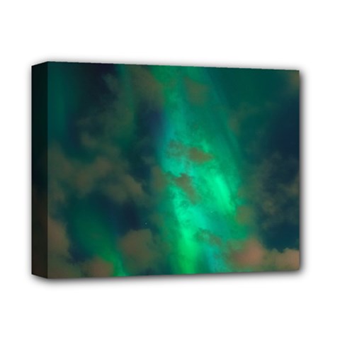 Northern Lights Plasma Sky Deluxe Canvas 14  X 11  by BangZart