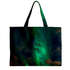 Northern Lights Plasma Sky Zipper Mini Tote Bag by BangZart