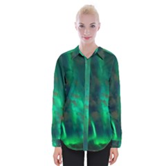 Northern Lights Plasma Sky Womens Long Sleeve Shirt