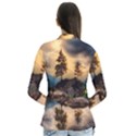 Sunset Dusk Sky Clouds Lightning Drape Collar Cardigan View2