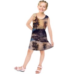 Sunset Dusk Sky Clouds Lightning Kids  Tunic Dress by BangZart