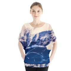 Antarctica Mountains Sunrise Snow Blouse