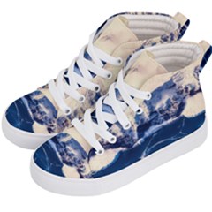 Antarctica Mountains Sunrise Snow Kid s Hi-top Skate Sneakers by BangZart