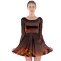 Italy Night Evening Stars Long Sleeve Skater Dress View1