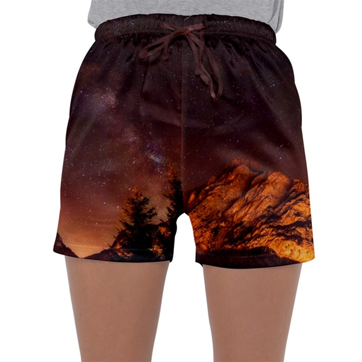 Italy Night Evening Stars Sleepwear Shorts