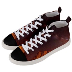 Italy Night Evening Stars Men s Mid-top Canvas Sneakers