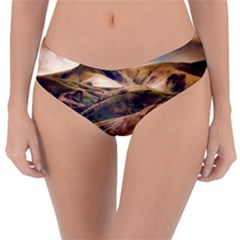 Iceland Mountains Sky Clouds Reversible Classic Bikini Bottoms by BangZart