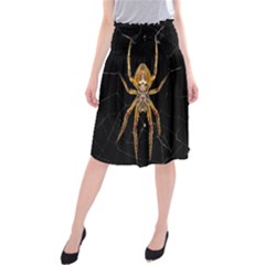 Insect Macro Spider Colombia Midi Beach Skirt by BangZart