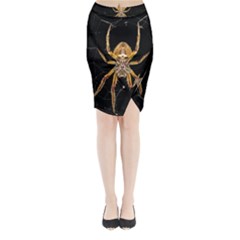 Insect Macro Spider Colombia Midi Wrap Pencil Skirt by BangZart