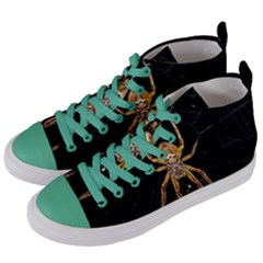 Insect Macro Spider Colombia Women s Mid-top Canvas Sneakers