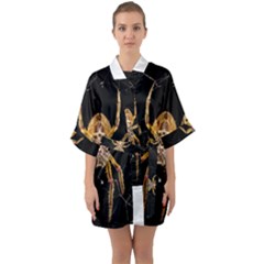 Insect Macro Spider Colombia Quarter Sleeve Kimono Robe