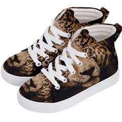 Jaguar Water Stalking Eyes Kid s Hi-top Skate Sneakers by BangZart