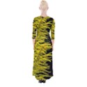 Golden Rod Gold Diamond Quarter Sleeve Wrap Maxi Dress View2