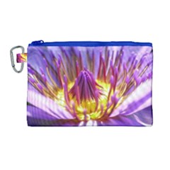 Flower Blossom Bloom Nature Canvas Cosmetic Bag (large)