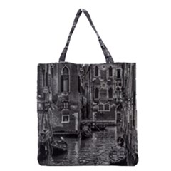 Venice Italy Gondola Boat Canal Grocery Tote Bag by BangZart