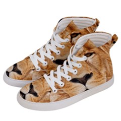 Africa African Animal Cat Close Up Women s Hi-top Skate Sneakers by BangZart