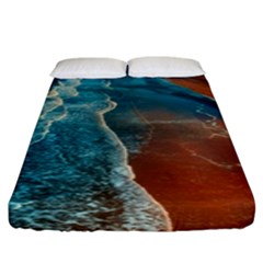 Sea Ocean Coastline Coast Sky Fitted Sheet (king Size) by BangZart