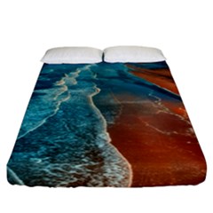 Sea Ocean Coastline Coast Sky Fitted Sheet (california King Size) by BangZart