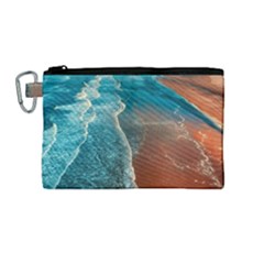 Sea Ocean Coastline Coast Sky Canvas Cosmetic Bag (medium) by BangZart