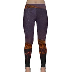 Italy Cabin Stars Milky Way Night Classic Yoga Leggings by BangZart