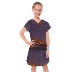 Italy Cabin Stars Milky Way Night Kids  Drop Waist Dress by BangZart